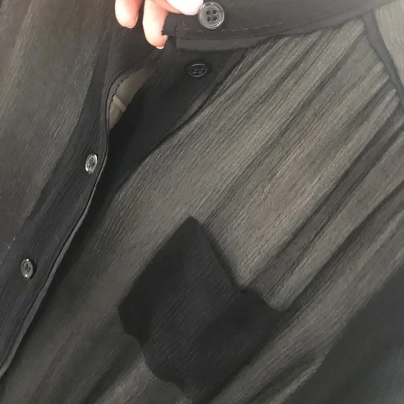 Club Monaco black sheer lined  dress Sz 4 - Picture 3 of 9